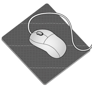 マウスとマウスパットの絵